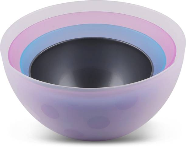 Jaypee Plus Plastic Mixing Bowl Set for Baking, Cooking, Whisking, Mixing, Storing and Serving for Salads