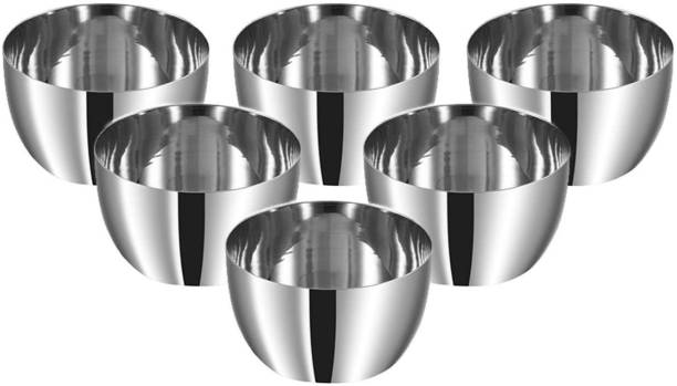 GALOOF Stainless Steel Vegetable Bowl stainless steel heavy gauge bowl set of 6