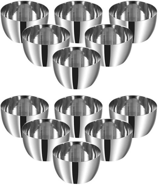 गलूफ heavy gauge set of 12 Stainless Steel Bowl स्टेनलेस स्टील वेजिटेबल बाउल