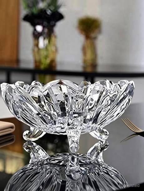 bhaago Glass Vegetable Bowl 3 LEG BOWL Disposable