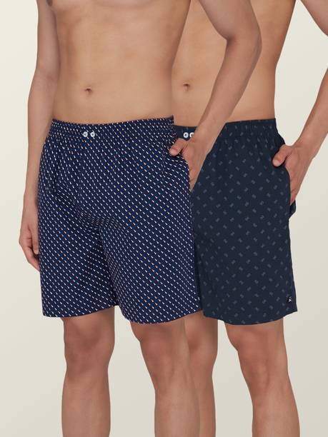 Pack of 2 100% Super Combed Cotton Astor Printed Men Boxer
