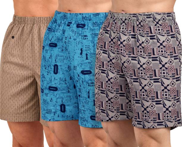 Pack of 3 Printed Men Boxer