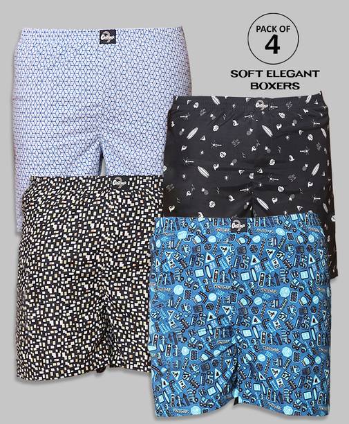 Pack of 4 Printed Men Boxer