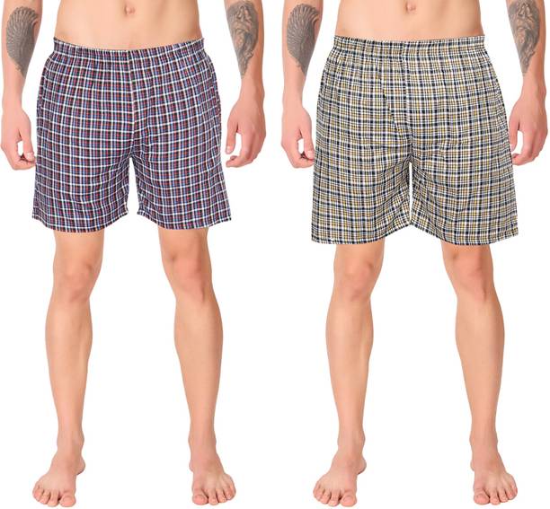 Pack of 2 Checkered Men Boxer
