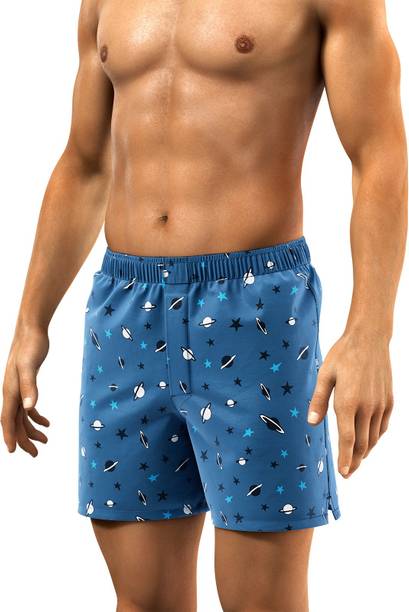 Breeze Cotton Back Pocket Printed Men Boxer