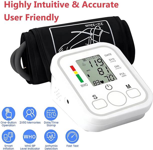 Aika AK-45 Digital Thermometer + LS-101 3-Ball Lung Exerciser for Respiratory Care. Health Combo Pack: AK-555 BP Monitor (Voice Guidance, Adjustable Cuff, Memory) + Bp Monitor