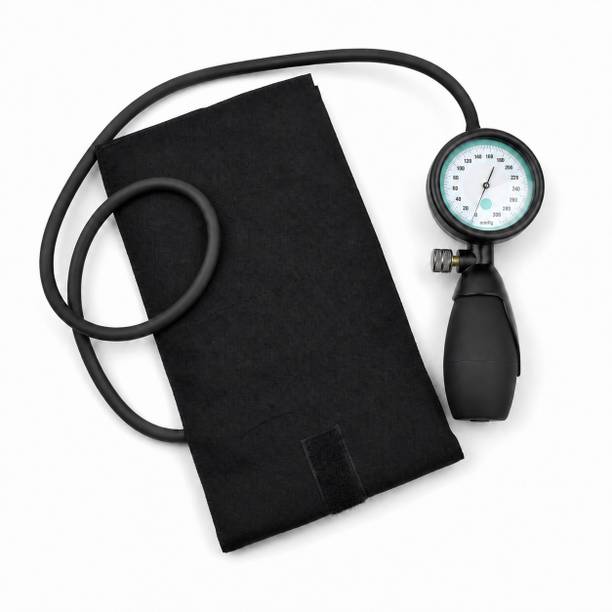 Dishan EL-420 One-Handed Palm Aneroid Sphygmomanometer with Adjustable Cotton Arm Cuff for doctors, nurses Bp Monitor