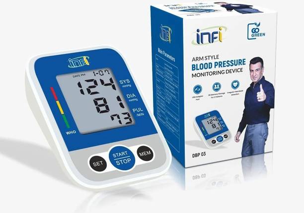 INFI Fully Automatic and C-Type USB(in Box)Compatible with Memory & Pulse rate detect (DBP-03) Bp Monitor