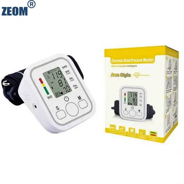 Zeom Blood Pressure Monitor, Upper Arm Cuff, Digital LCD Display with Memory-Function Bp Monitor