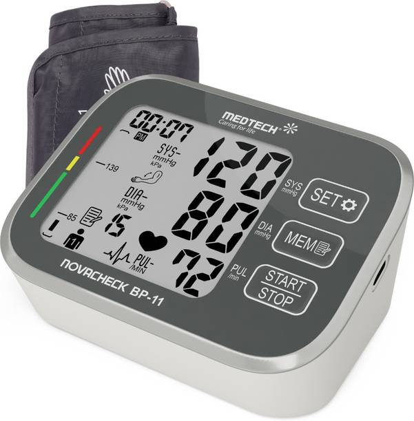 Medtech BP11 Portable Automatic Digital Blood Pressure Monitor Machine with USB Port BP11 Bp Monitor