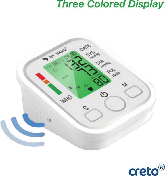 CRETO [Upper Arm BP Machine – Automatic Measurement with Voice Announcement feature] Bp Monitor