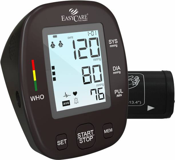EASYCARE Digital Blood Pressure Monitor with Fully Automatic Arm Style (Micro Computer Intelligent) Approved By WHO Digital Blood Pressure Monitor Bp Monitor