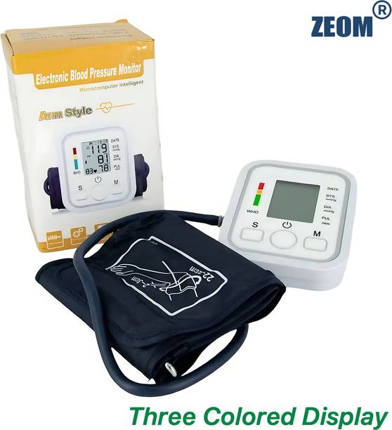 Zeom Digital Blood Pressure Monitor, Upper Arm Cuff, LCD Display with Memory-Function Bp Monitor
