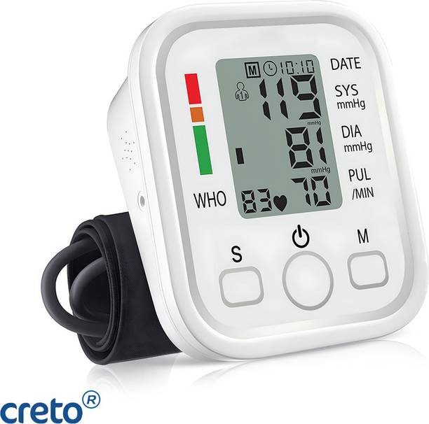 CRETO [Upper Arm Electronic BP Machine – Automatic Measurement, LCD Display] Bp Monitor