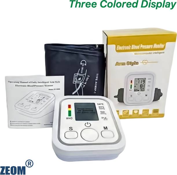 Zeom Electronic Blood Pressure Monitor, Upper Arm Cuff, LCD Digital Display_ Bp Monitor