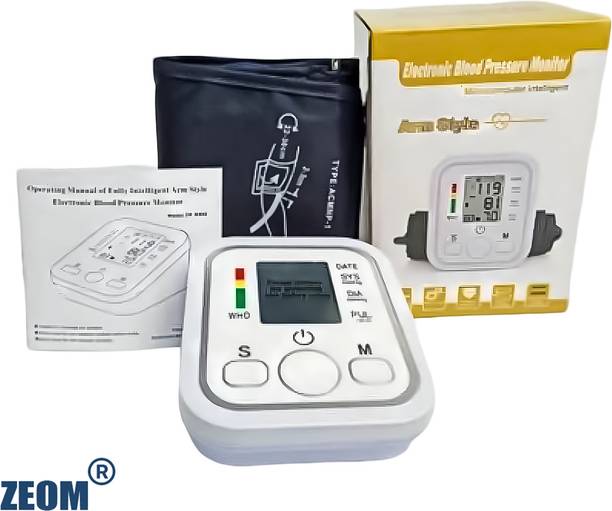 Zeom Digital BP Monitor, Upper Arm Cuff with Voice Announcement feature_ Bp Monitor