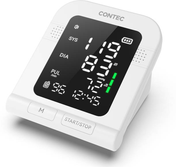 Contec CONTEC08C One -Touch Digital Blood Pressure Monitor with Large LCD Display Bp Monitor