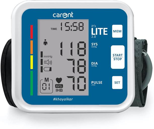 Carent Digital Automatic Blood Pressure Monitor with Large Display & Arm Cuff | BP56-Lite Bp Monitor