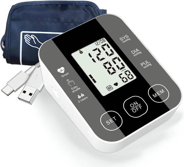 HEALBIRD Fully Automatic BP Monitor with 4X AAA Battery, Large Cuff Digital Upper Arm BP Machine | Hypertension Machine with Voice Broadcast Bp Monitor
