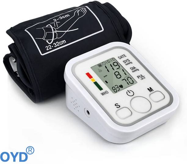 OYD Portable Blood Pressure Machine with LED Display Technology Colour Display With Voice Function Bp Monitor