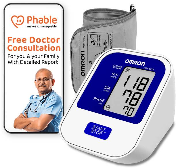 OMRON Combo of HEM-8712 + Free Phable Doctor Consultation Bp Monitor