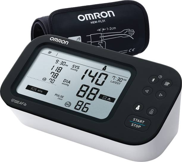 OMRON HEM-7383T1, AFib Detection, Bluetooth, Dual Display, with IntelliWrap Cuff Bp Monitor