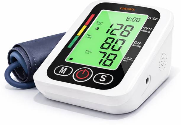 curecheck White Big Screen Fully Automatic Blood Pressure Monitor Bp Monitor