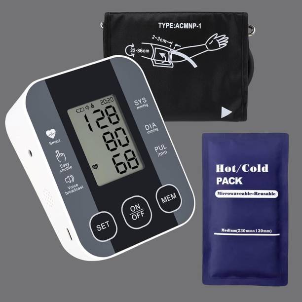 Balson AK-S10 Digital Blood Pressure Monitor with Talking Guidance + CG-101 Multipurpose Cold Gel for Precise Monitoring and Injury Recovery I Bp Monitor