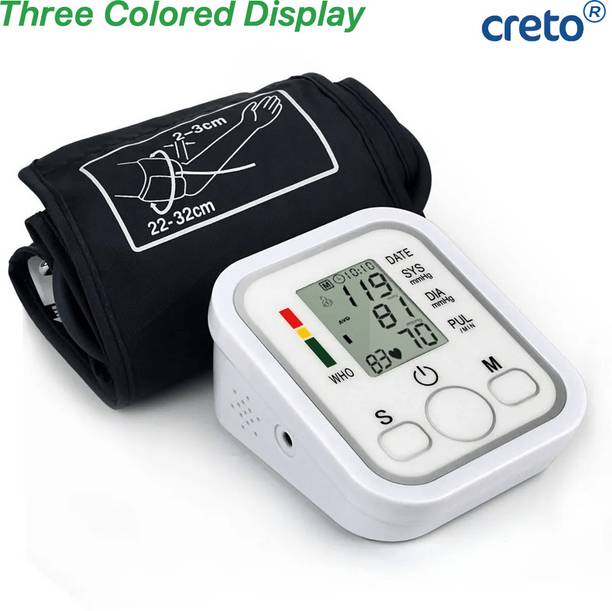 CRETO Digital Upper Arm BP Machine – Automatic Measurement LCD Display, Bp Monitor