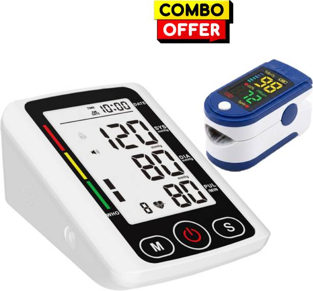 OYD Automatic BP Machine and LK87 Health Monitoring Combo with voice feature and 3 colour back light Bp Monitor
