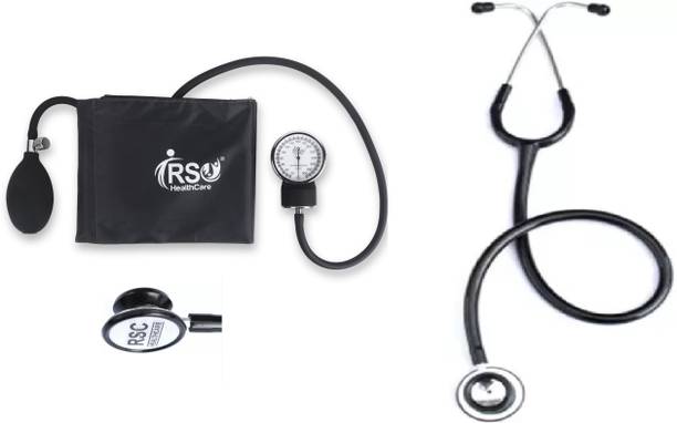 rsc healthcare Sphygmomanometer_1 Sphygmomanometer Aneroid Type Manual Blood Pressure Monitor with Stethoscope Bp Monitor ( Made In India ) Latest Design 001 Bp Monitor