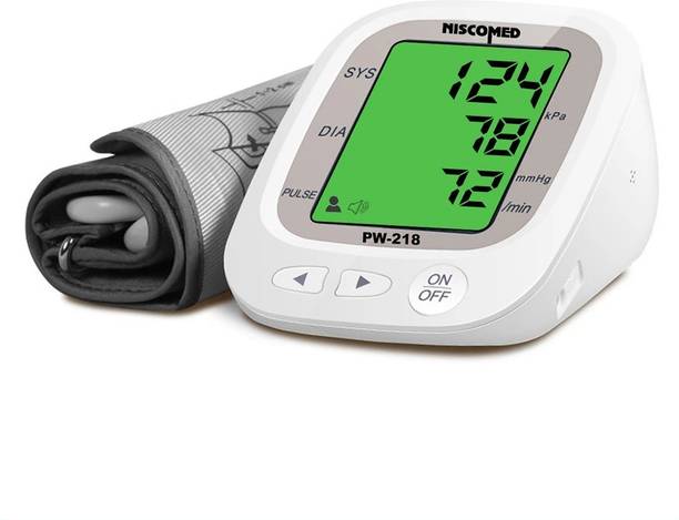 NISCOMED PW-218 Fully Automatic Portable Digital Bp Monitoring Machine With Extra-Large Fully Automatic Digital Blood pressure Monitor Bp Monitor