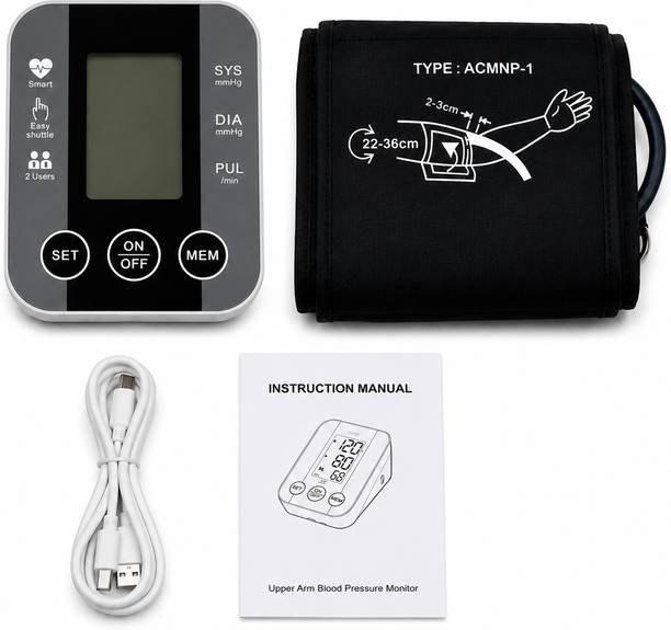 PLEXAL Fully Automatic Upper Arm BP Monitor with Large LCD Display and Memory Store Bp Monitor