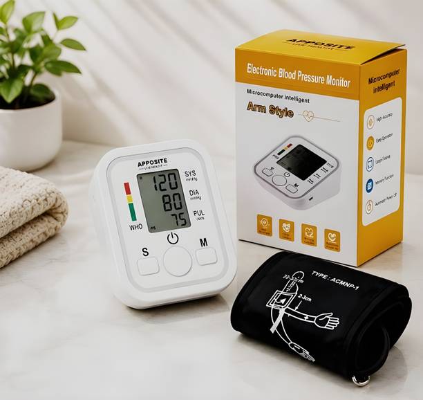 Apposite Electronic Upper Arm Blood Pressure Monitor with Memory Combo Bp Monitor Bp Monitor