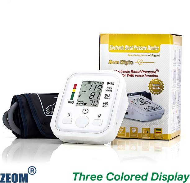 Zeom BP-Monitor, Upper Arm Cuff, LCD Digital Display WHO Indicator Bp Monitor