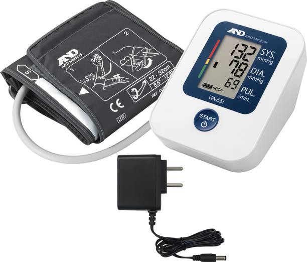 AND UA-651 Digital BP Monitor with Adaptor | Automatic BP Machine with Cuff | Blood Pressure monitor for Home Use | Irregular Heartbeat Detection | Bp Monitor