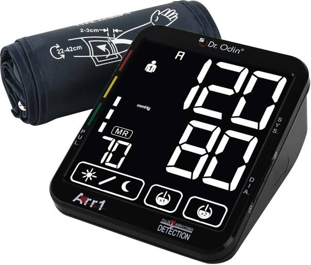Dr. Odin Smart Talking Automatic Digital BP Monitor Machine with Touch Display | WHO Function, Clinically Accurate with Day-Night Mode Talking Automatic Digital BP Monitor Machine with Touch Display, WHO Function, Clinically Accurate & Day -Night Mode Bp Monitor