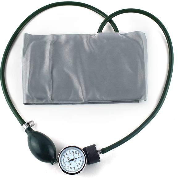 H.Das Sphygmomanometer Manual Arm Blood Pressure Machine with Cuff Wrapping Guide and Rubber Valve Bp Monitor