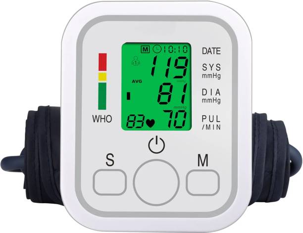 Balson Digital BP Machine Monitor for Upper Arm with Digital Display, One Click Feature, Talking Function, USB Port Pulse Check Bp Monitor