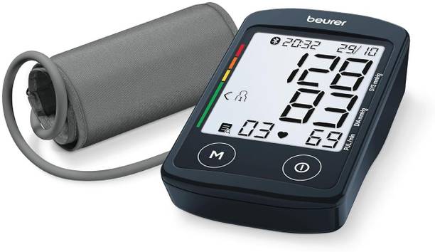 Beurer BM 46 Connect Digital Blood Pressure Monitor with USB-C Port Upper Arm BP Machine with XL Display I Bluetooth App Connectivity I Large Cuff I Bp Monitor
