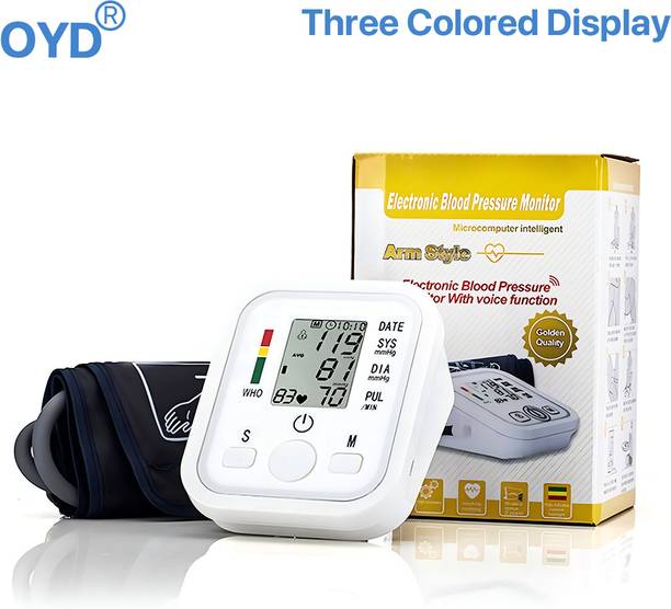 OYD Smart Electronic BP Monitor Device for Home and Travel Colour Display With Voice Function Bp Monitor