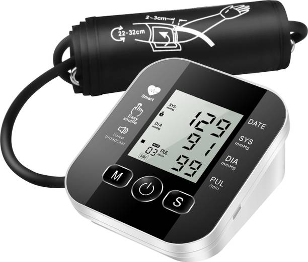 kiaan enterprises Fully Automatic One Touch Digital Blood Pressure Machine for Home use | Voice Broadcast {Batteries are not included in the Box} Bp Monitor