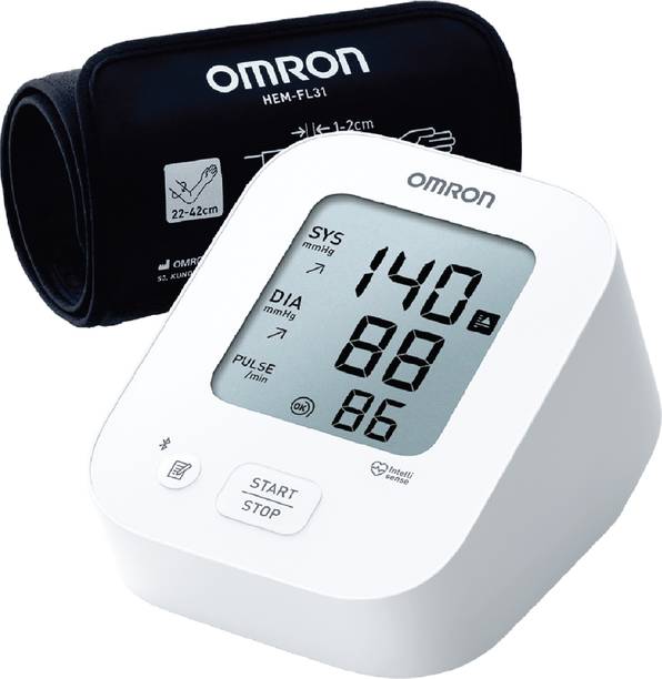 OMRON (HEM-7183T1-FLIN) with Intelli Wrap Cuff, Bluetooth, Large Display Bp Monitor