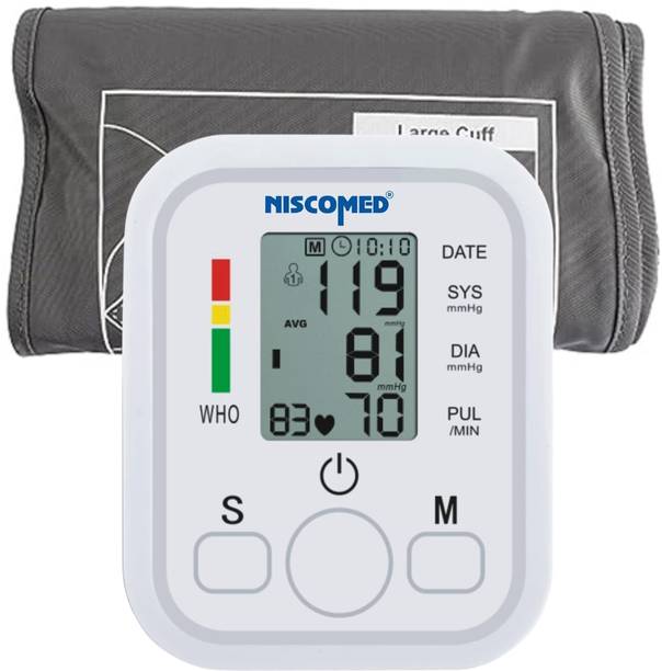 NISCOMED PW-(222) New Automatic Digital Blood pressure Monitor(White)Ex-Large Cuff PW-222 Bp Monitor