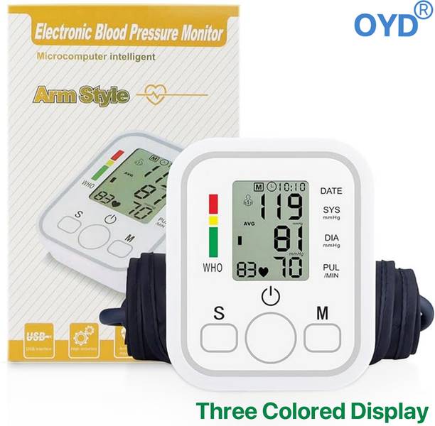 OYD Digital BP Monitor Machine for Accurate Home Blood Pressure Checking yellow bp Bp Monitor