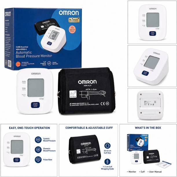OMRON HEM 7090-L with large cuff and body movement detection Bp Monitor