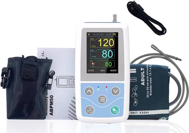 MEDILMA Battery Operated Portable Ambulatory Blood Pressure Monitor PM50 with Cuff for BP Monitoring at Home, Hospital, Clinic 24 Hours Portable Bp Monitor