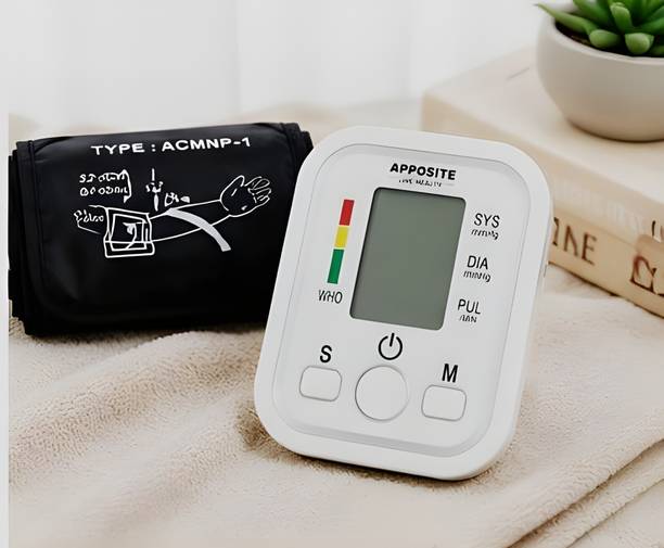 Apposite Upper Arm Blood Pressure Monitor with LCD Screen for Adults BP Machine Bp Monitor