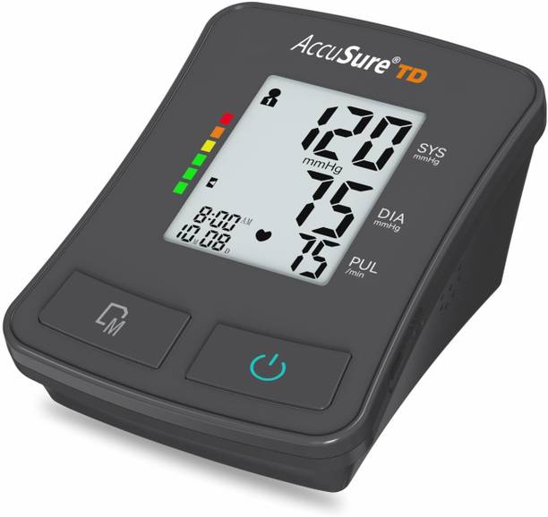 AccuSure TD Fully Automatic Digital Blood Pressure Monitor, Includes Type-C USB Support Bp Monitor