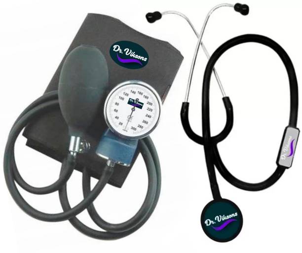 Dr Viksons Sphygmomanometer Aneroid Type Manual Blood Pressure Monitor with Stethoscope Bp Monitor